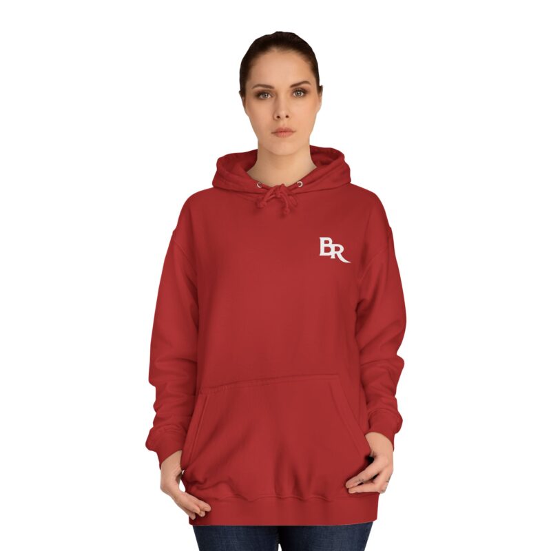 “MONOGRAM” College Hoodie RED - Image 4