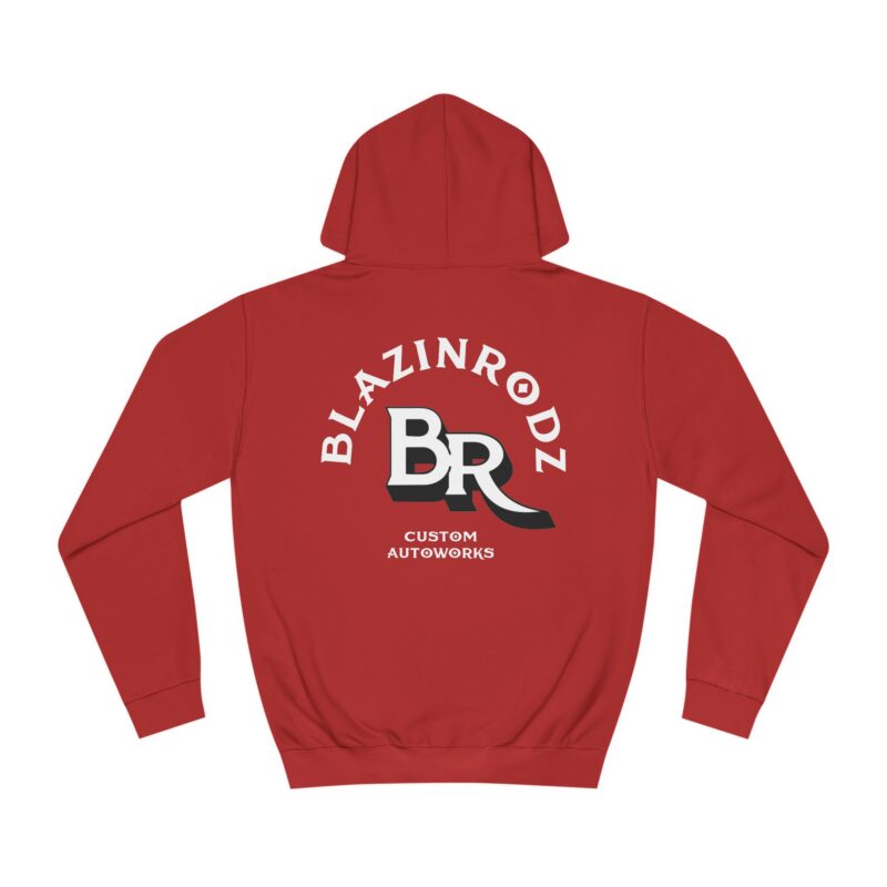 “MONOGRAM” College Hoodie RED - Image 2