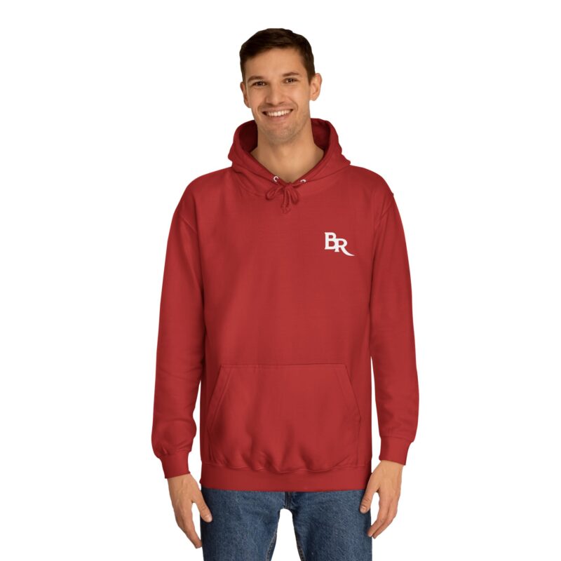 “MONOGRAM” College Hoodie RED - Image 3