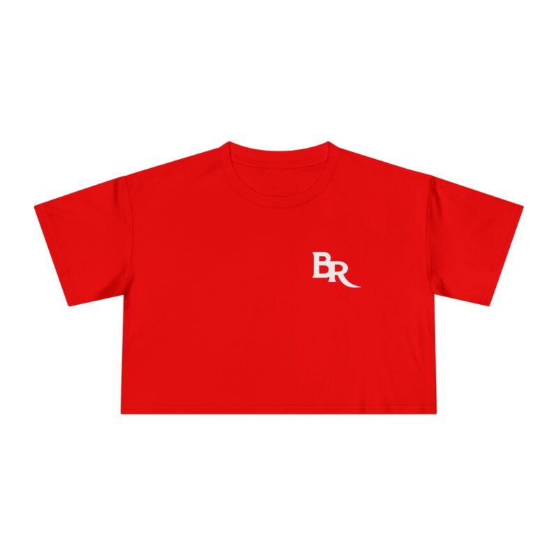 “SCRIPT” Crop Tee RED